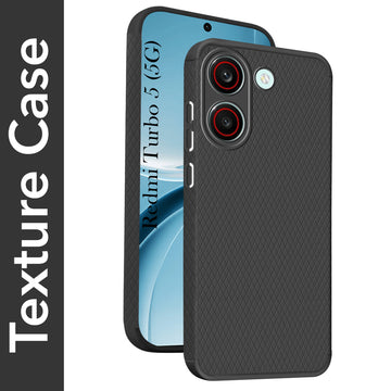 For Redmi Turbo 5 Back Cover Case Liquid Silicone (Camera Protection | Side Grip Texture | Soft and Flexible)