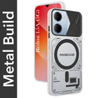 For Redmi 15A 5G Metallic Back Cover Case (Metallic Camera Protection & Buttons | Translucent Milky Shade | Hard Polycarbonate)