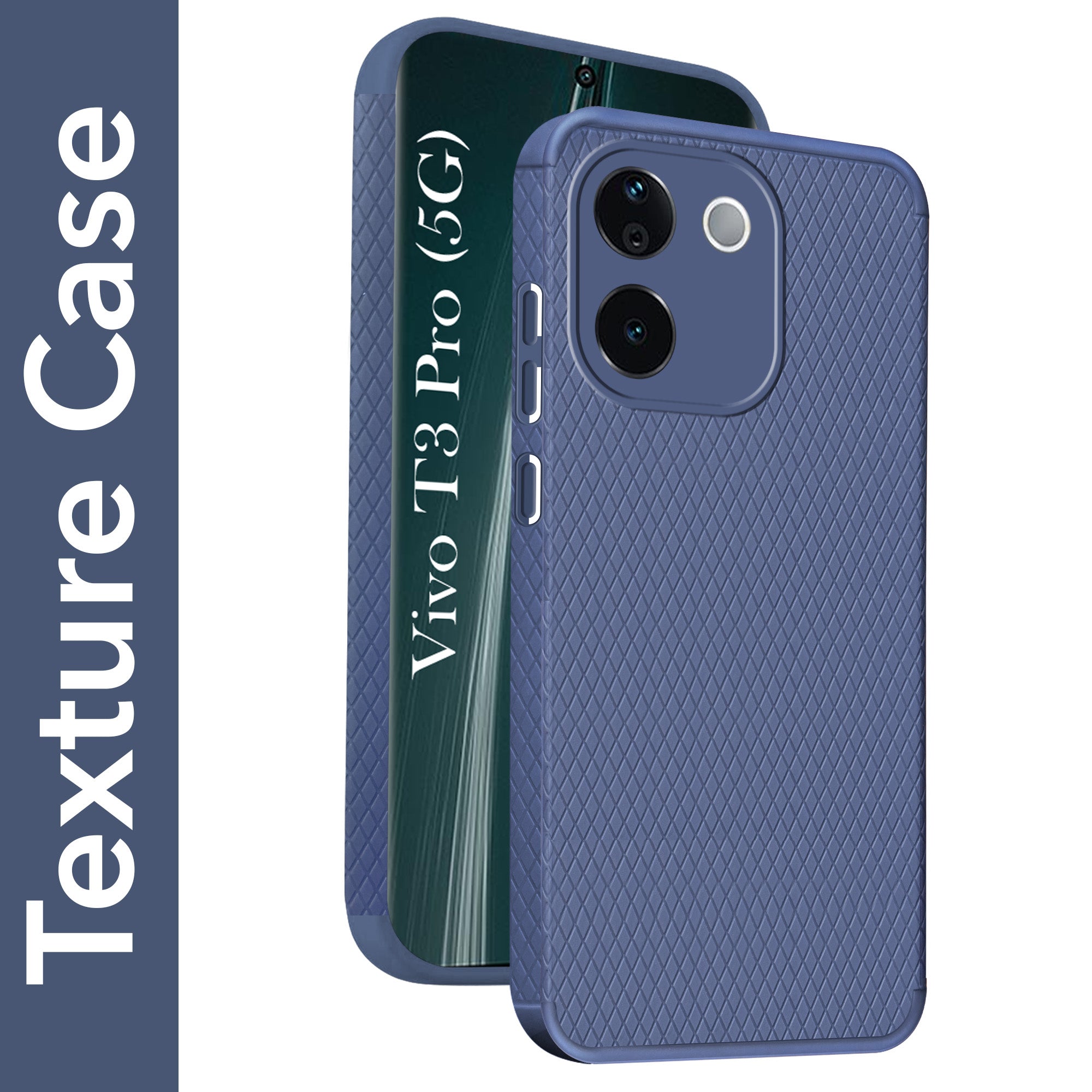 For Vivo T3 Pro Back Cover Case (Liquid Silicone | Side Grip | Camera Protection)