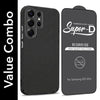 For Samsung Galaxy S25 Ultra Combo with Back Cover and 9H Tempered Glass (Liquid Silicone | Camera Protection | Oleophobic Coating Screen Glass)