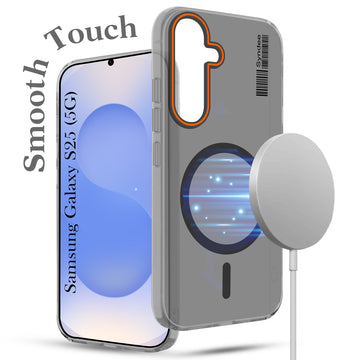 For Samsung Galaxy S25 Back Cover Case (Soft Touch | Camera Bump Protection | MagSafe Compatible | Matte Finish)