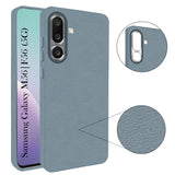 For Samsung Galaxy M56 | Samsung Galaxy F56 Back Cover Case (Glass Like Camera Protection | Leather Feel | Minimalist Professional Grip)