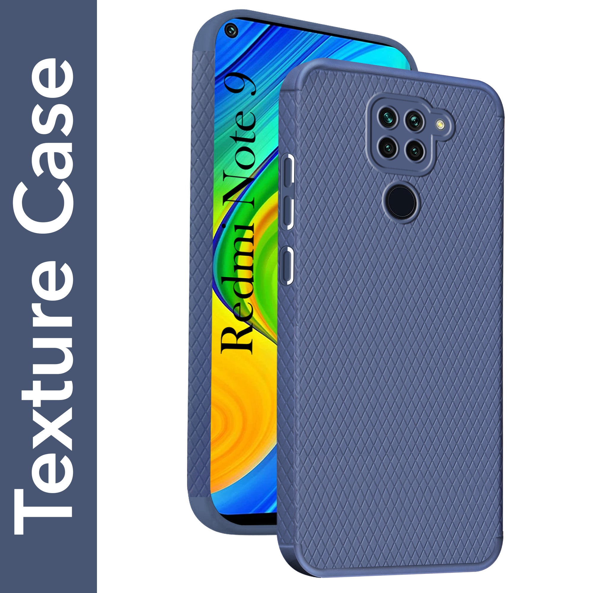 For Xiaomi Mi Redmi Note 9 Back Cover Case Liquid Silicone (Camera Protection | Side Grip Texture | Soft and Flexible)