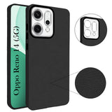 For Oppo Reno14 5G | Oppo Reno 14 5G Back Cover Case (Glass Like Camera Protection | Leather Feel | Minimalist Professional Grip)