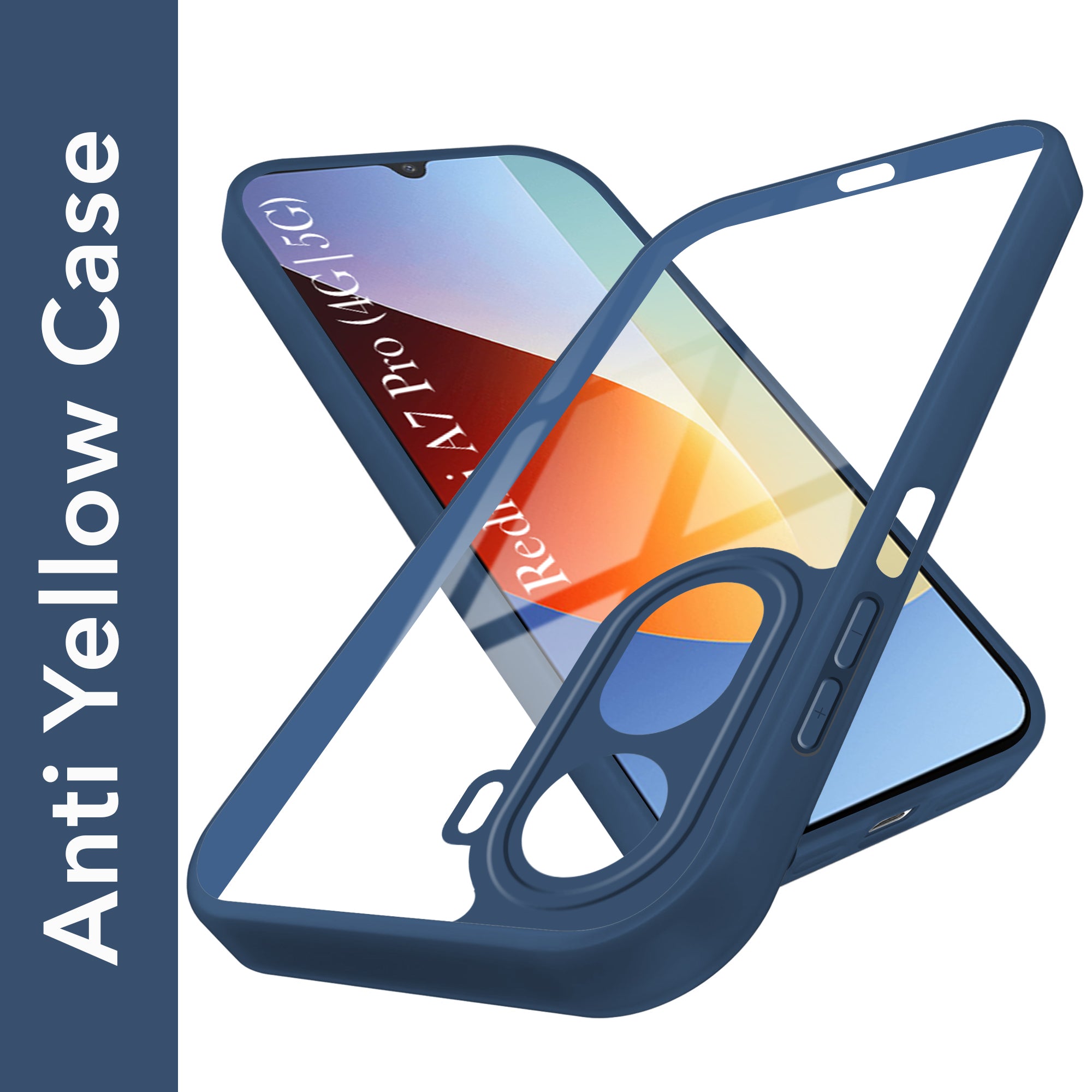 For Redmi A7 Pro 5G Back Cover Case Ultra-Hybrid (Lifetime Anti Yellow | Anti Scratch | Crystal Clear Shockproof)