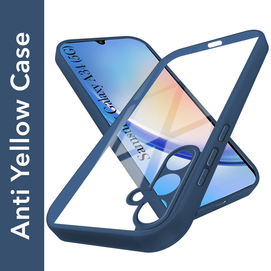 For Samsung Galaxy A34 5G Back Cover Case Ultra-Hybrid  (Lifetime Anti Yellow | Anti Scratch | Crystal Clear Shockproof)