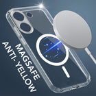 For Redmi Turbo 5 Back Cover Case Lifetime Anti-Yellow MagSafe Compatible Clear (Sleek Hard Crystal | Shockproof and Camera Protection)