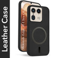 For Motorola Moto Edge 50 Ultra 5G Back Case Cover Leather Finish (MagSafe Compatible Wireless Charging | Soft Touch | Camera Bump Protection)