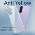 For Samsung Galaxy A37 5G Back Cover Case Lifetime Anti-Yellow Clear (Sleek Hard Crystal | Shockproof and Camera Protection)