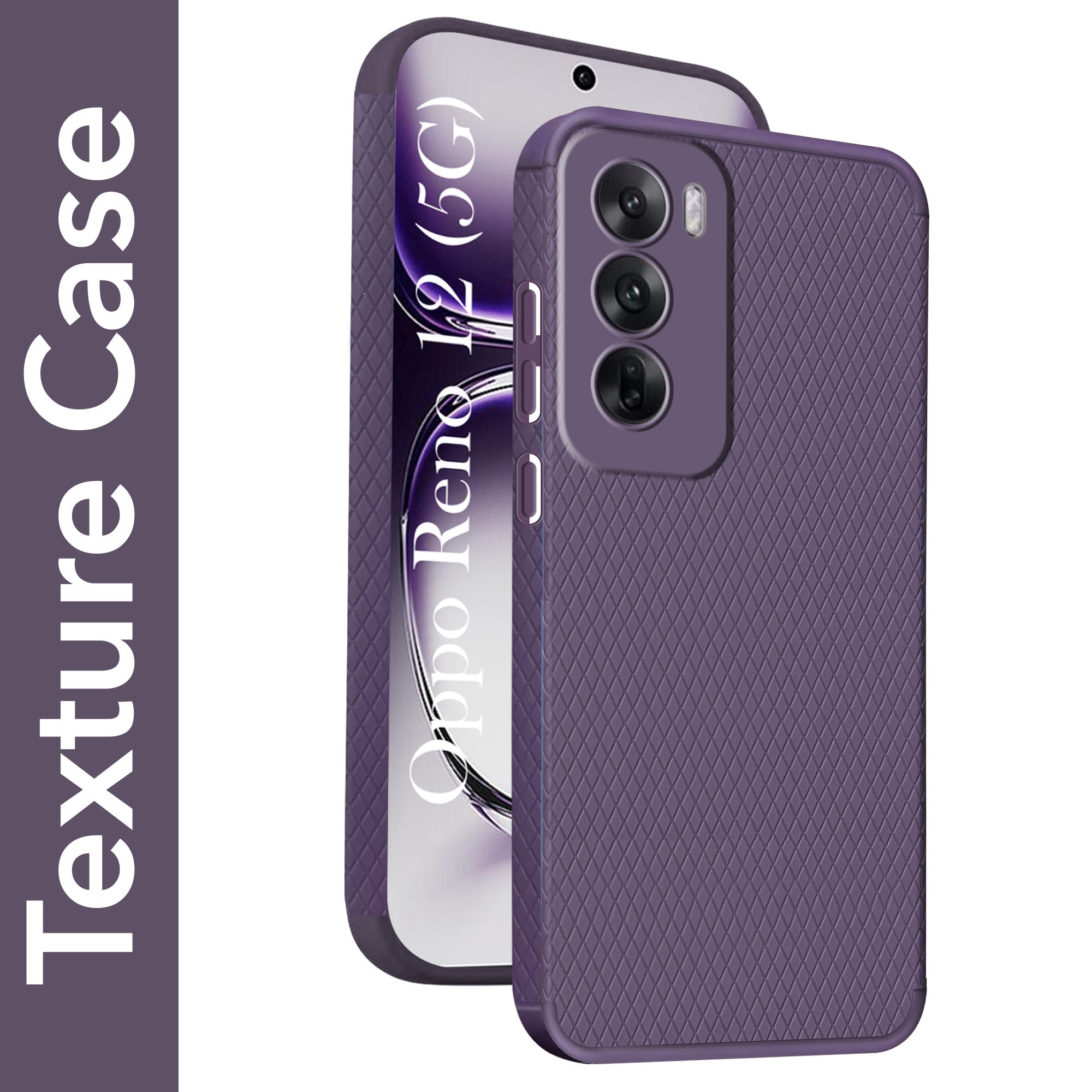 For Oppo Reno12 5G | Oppo Reno 12 5G Back Cover Case  (Liquid Silicone | Side Grip | Camera Protection)