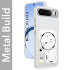 For Realme 16 Metallic Back Cover Case (Metallic Camera Protection & Buttons | Translucent Milky Shade | Hard Polycarbonate)