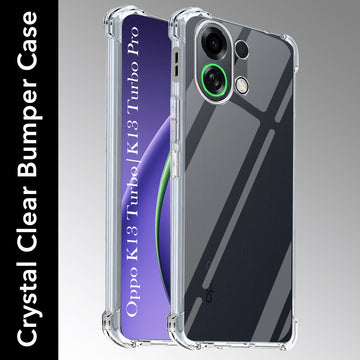 For Oppo K13 Turbo | Oppo K13 Turbo Pro Shockproof Crystal-Clear Back Cover ( Drop & Camera Protection | Hard Polycarbonate)