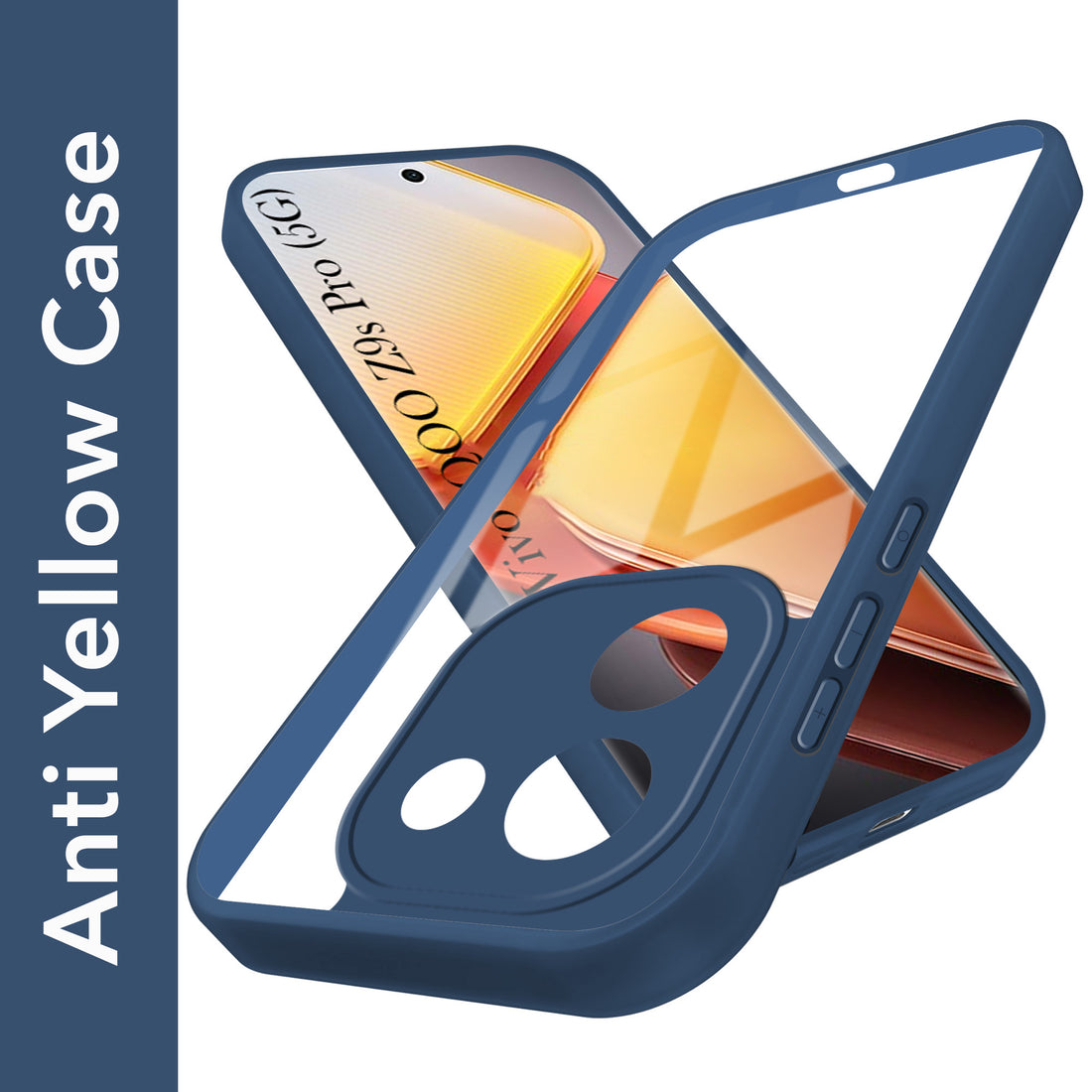 For Vivo iQOO Z9s Pro Ultra-Hybrid Back Cover Case (Lifetime Anti Yellow | Anti Scratch | Crystal Clear Shockproof)