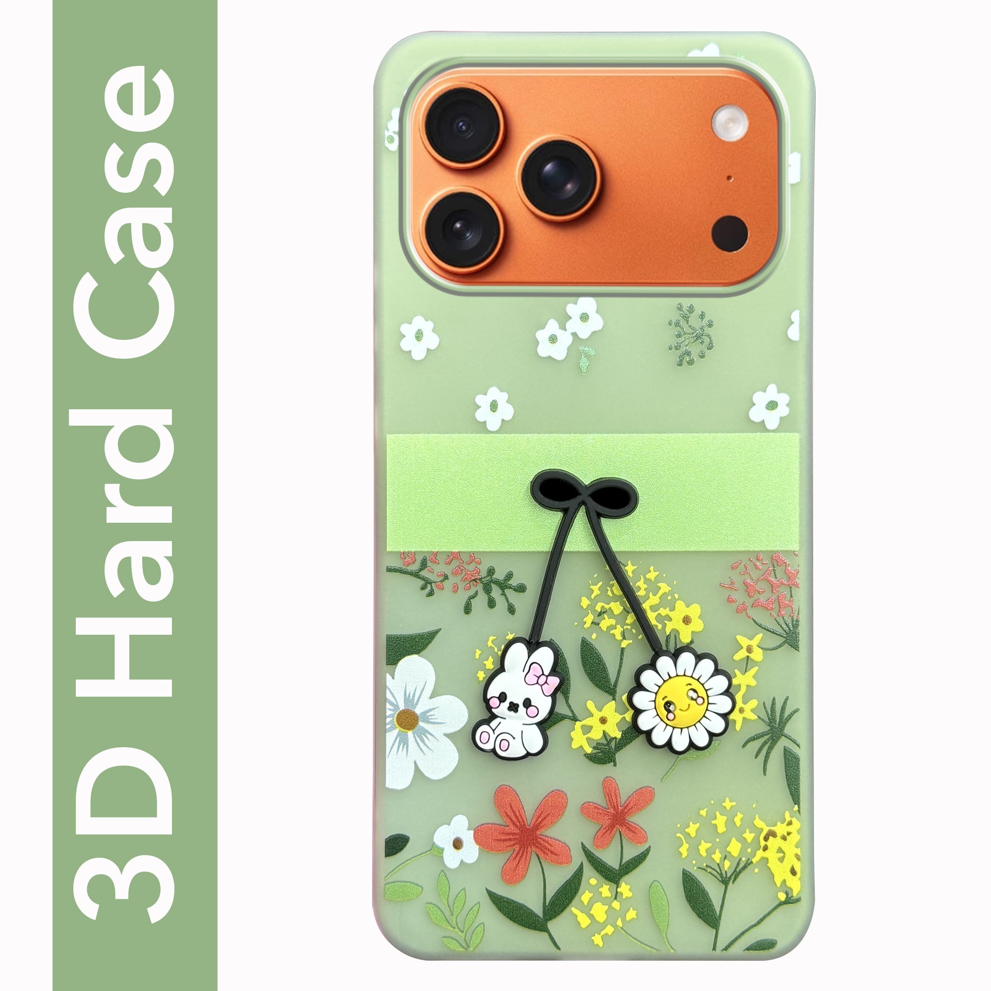 For Apple iPhone 17 Pro Max Back Cover Case (3D Cute Cartoons | Hard Back Side Soft | Matte Premium Finish | HD Printing)
