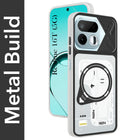 For Realme 16T 5G Metallic Back Cover Case (Metallic Camera Protection & Buttons | Translucent Milky Shade | Hard Polycarbonate)