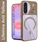 For Samsung Galaxy A37 5G Back Cover Case Lifetime Anti-Yellow Clear (Camera Protection | Side Grip | Wireless MagSafe Compatible)