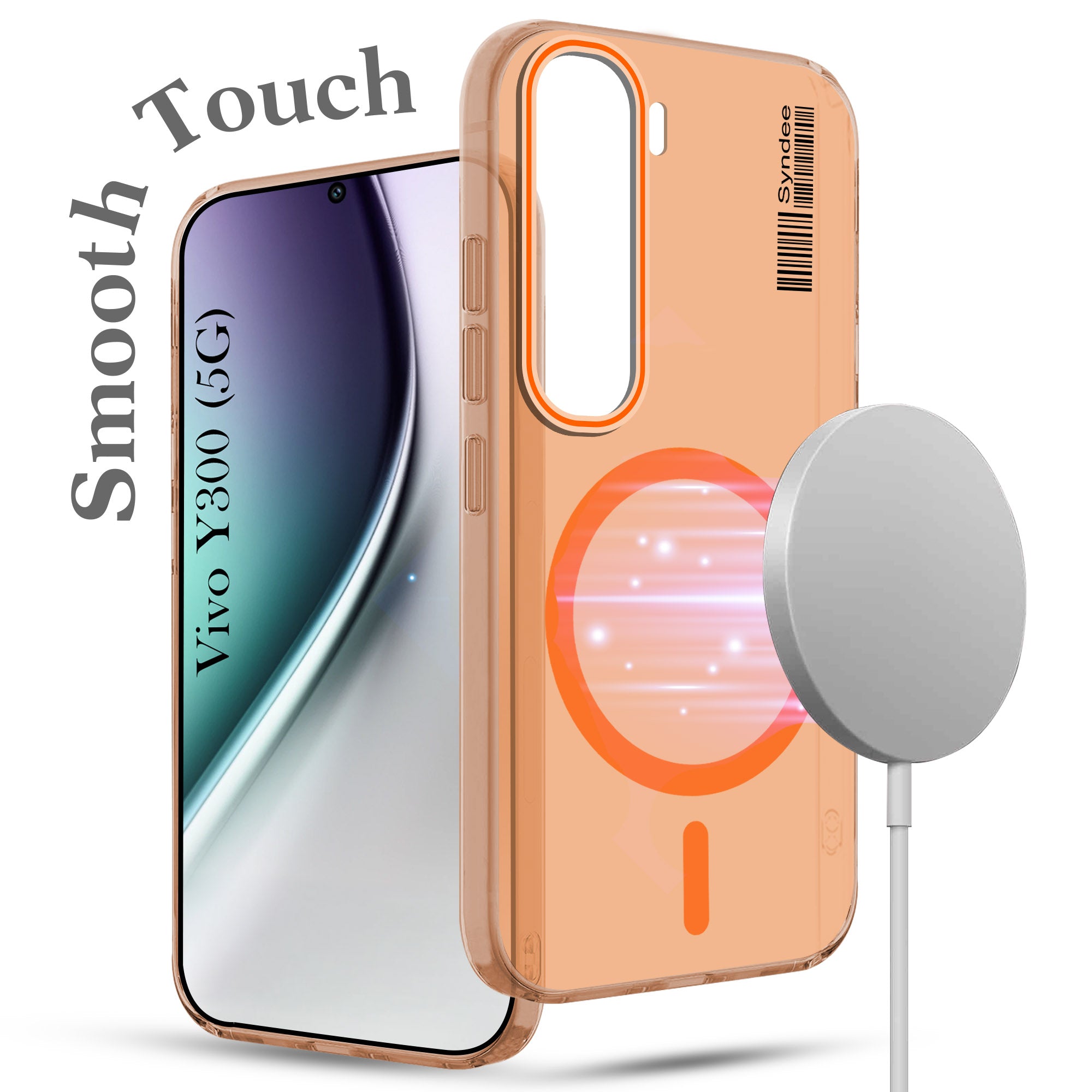 For Vivo Y300 Back Cover Case (Soft Touch | Camera Bump Protection | MagSafe Compatible | Matte Finish)