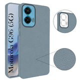 For Motorola Moto G96 Back Cover Case (Glass Like Camera Protection | Leather Feel | Minimalist Professional Grip)