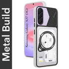 For Samsung Galaxy A37 5G Metallic Back Cover Case (Metallic Camera Protection & Buttons | Translucent Milky Shade | Hard Polycarbonate)