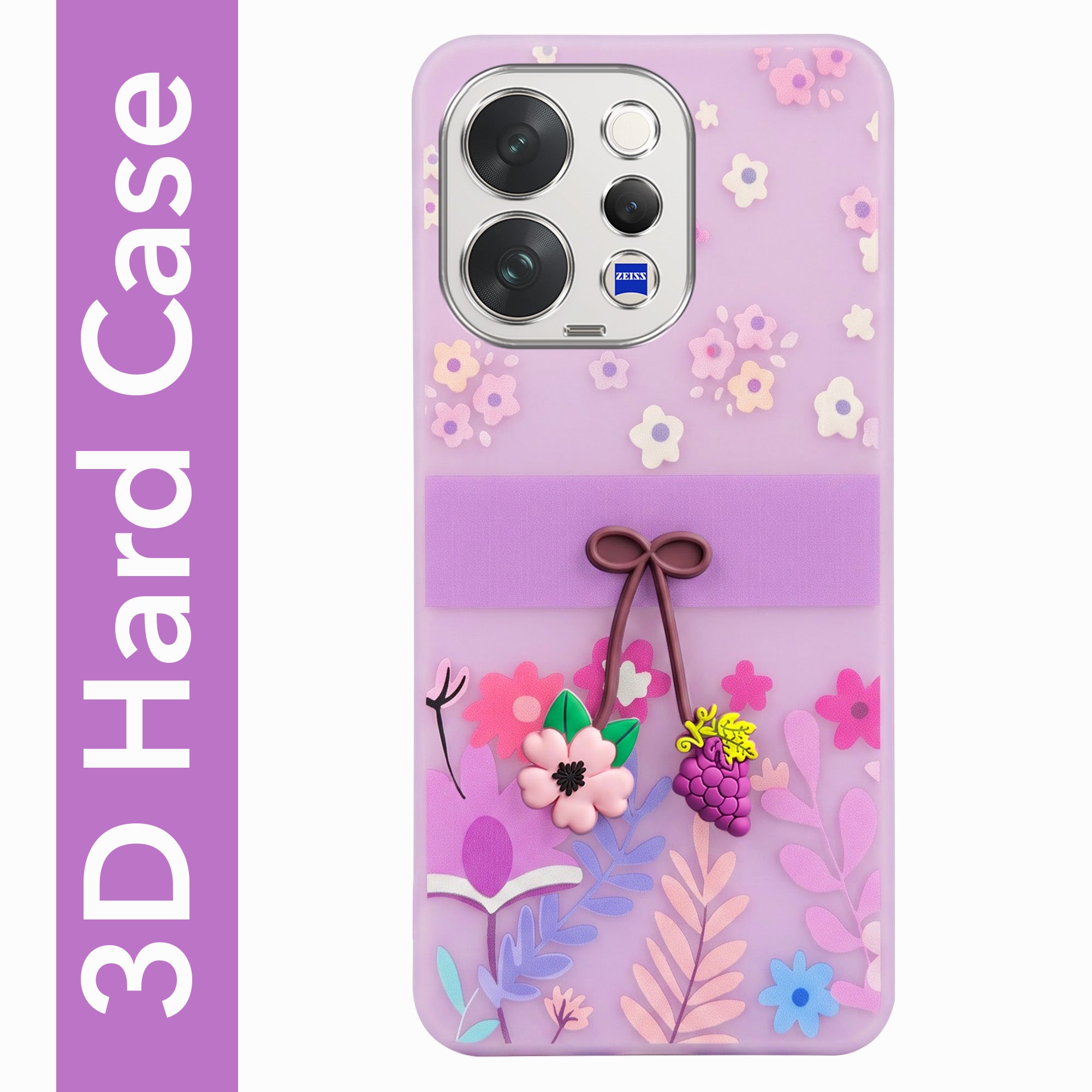For Vivo V70 | Vivo V70 Elite 5G Back Cover Case (3D Cute Cartoons | Hard Back Side Soft | Matte Premium Finish | HD Printing)