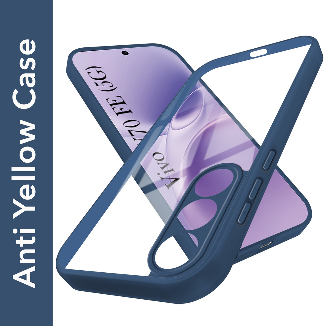 For Vivo V70 FE 5G Back Cover Case Ultra-Hybrid (Lifetime Anti Yellow | Anti Scratch | Crystal Clear Shockproof)