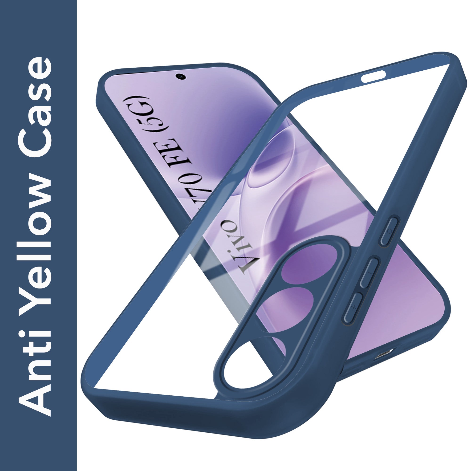 For Vivo V70 FE 5G Back Cover Case Ultra-Hybrid (Lifetime Anti Yellow | Anti Scratch | Crystal Clear Shockproof)