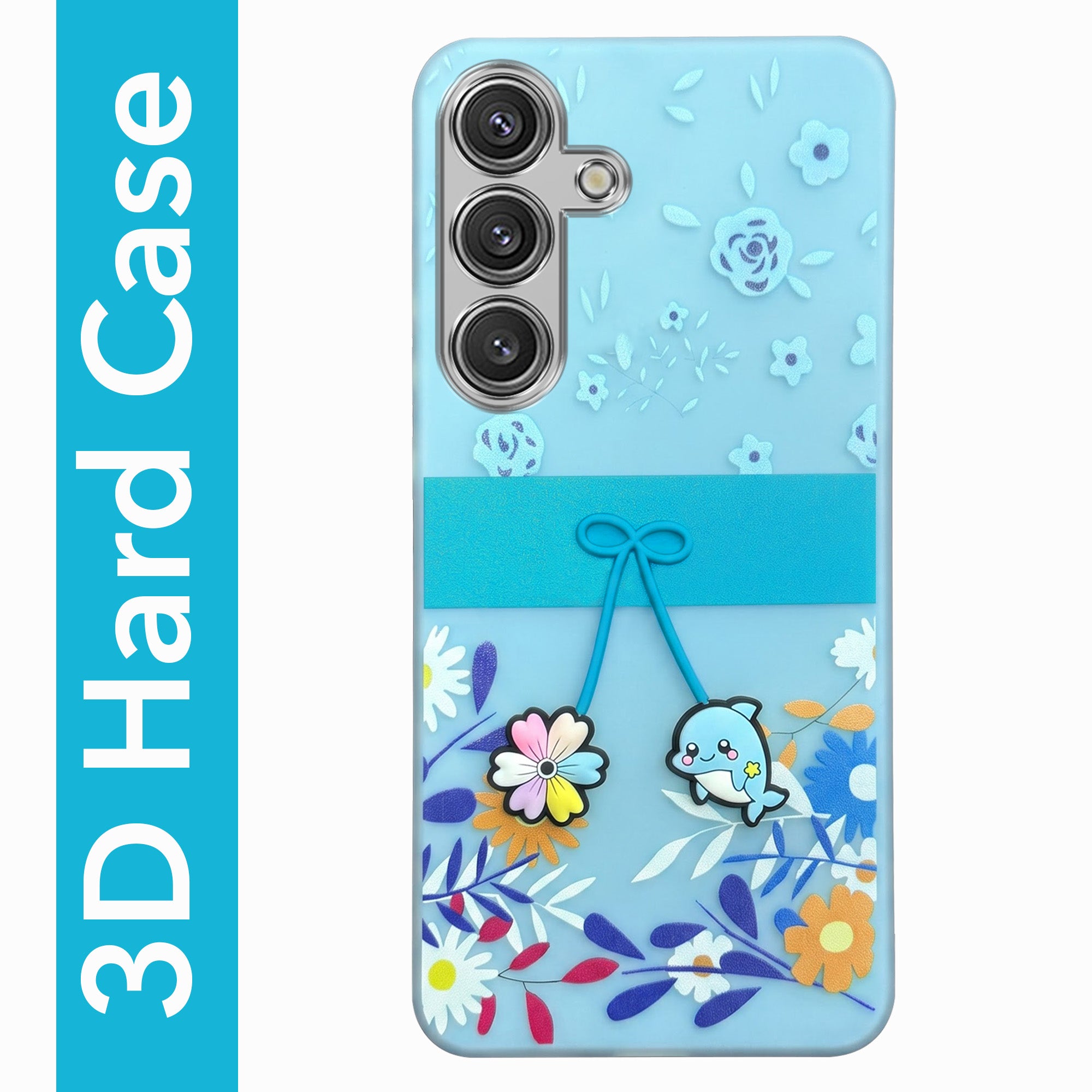 For Samsung Galaxy S24 Back Cover Case (3D Cute Cartoons | Hard Back Side Soft | Matte Premium Finish | HD Printing) (Copy)
