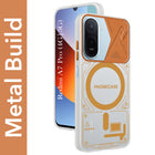 For Redmi A7 Pro 4G|5G Metallic Back Cover Case (Metallic Camera Protection & Buttons | Translucent Milky Shade | Hard Polycarbonate)
