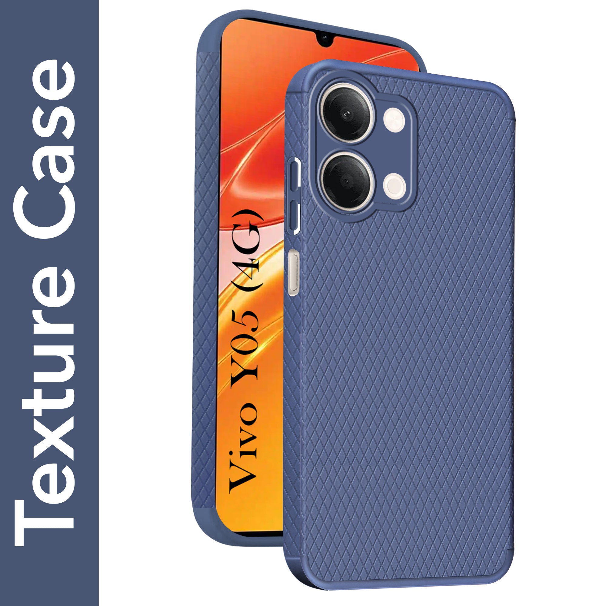 For Vivo Y05 4G Back Cover Case Liquid Silicone (Camera Protection | Side Grip Texture | Soft and Flexible)