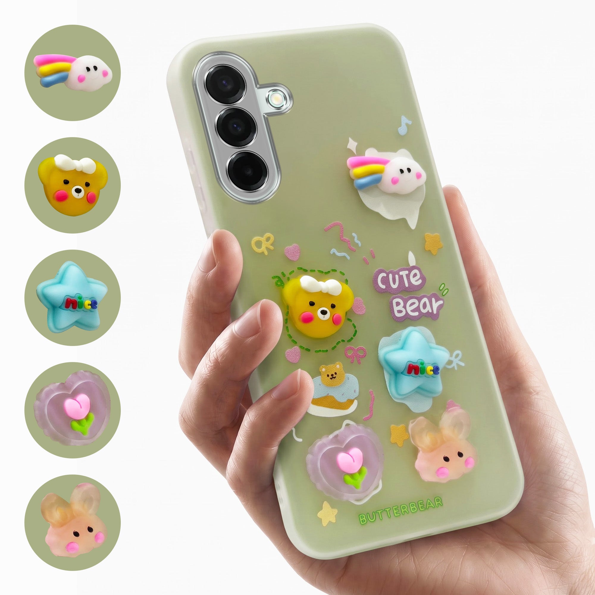 For Samsung Galaxy A26 5G Back Cover Case (3D Cute Cartoons | Hard Back Side Soft | Matte Premium Finish | HD Printing)