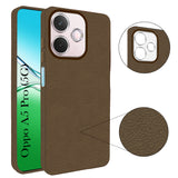 For Oppo A5 Pro Back Cover Case (Glass Like Camera Protection | Leather Feel | Minimalist Professional Grip)