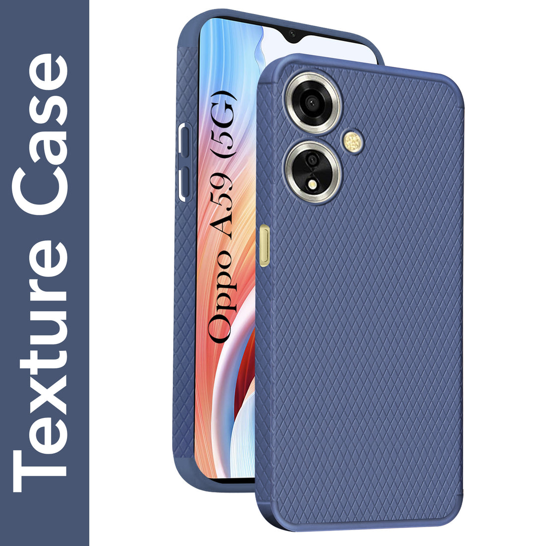 For Oppo A59 5G Back Cover Case Liquid Silicone (Camera Protection | Side Grip Texture | Soft and Flexible)