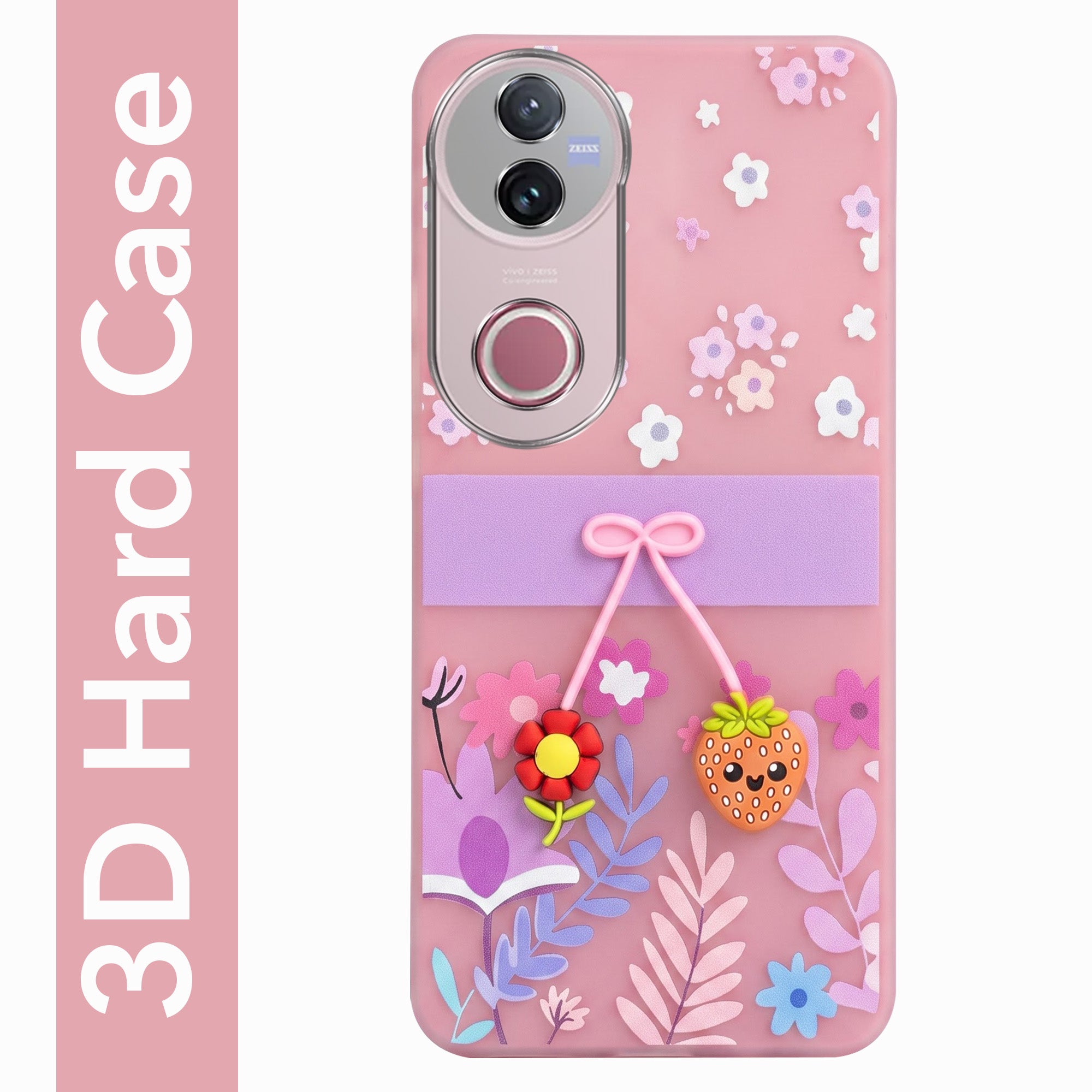 For Vivo V50 | Vivo V50e Back Cover Case (3D Cute Cartoons | Hard Back Side Soft | Matte Premium Finish | HD Printing)