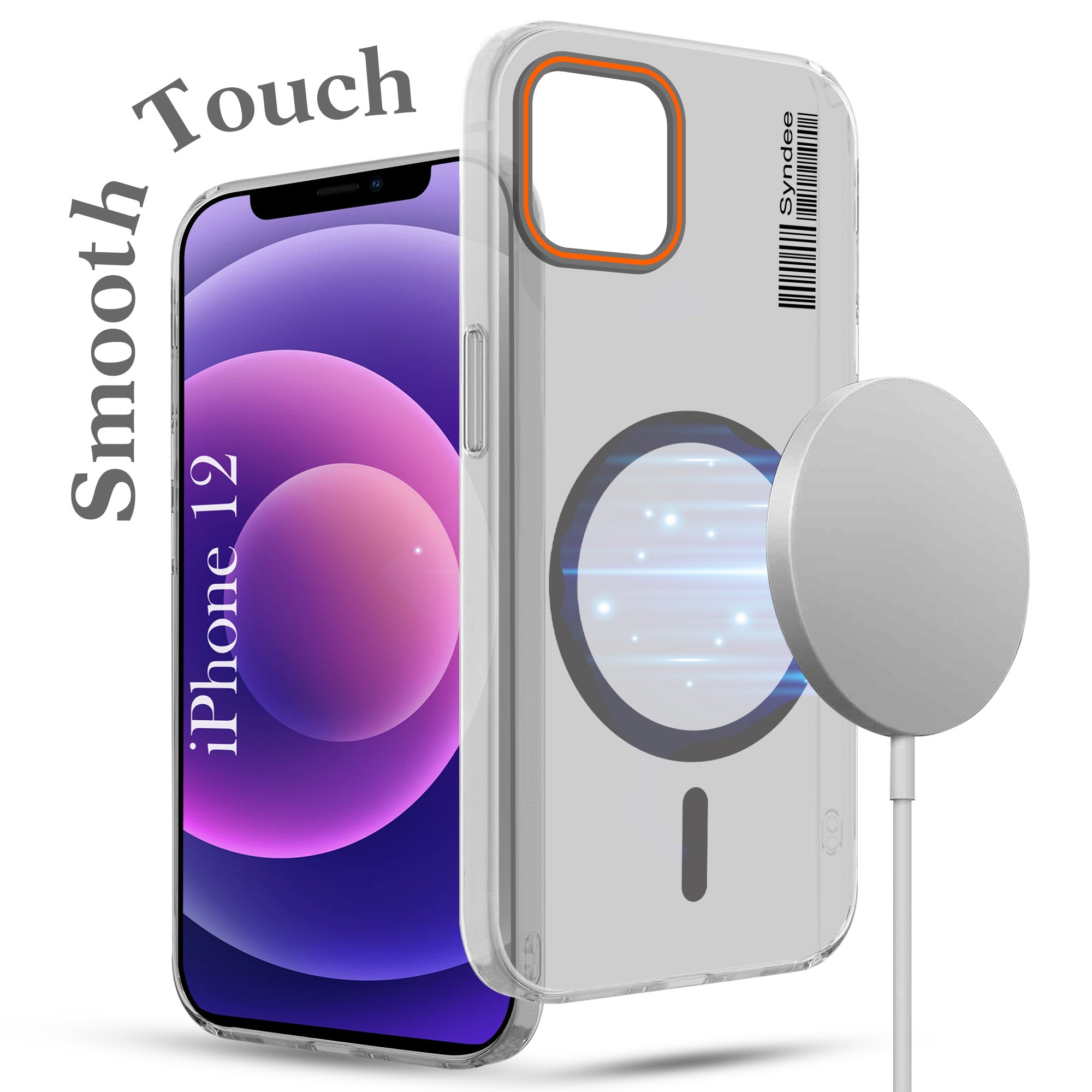 For Apple iPhone 12 Back Cover Case (Soft Touch | Camera Bump Protection | MagSafe Compatible | Matte Finish)