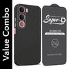 For Vivo Y31 5G Combo with Back Cover and 9H Tempered Glass (Liquid Silicone | Camera Protection | Oleophobic Coating Screen Glass)