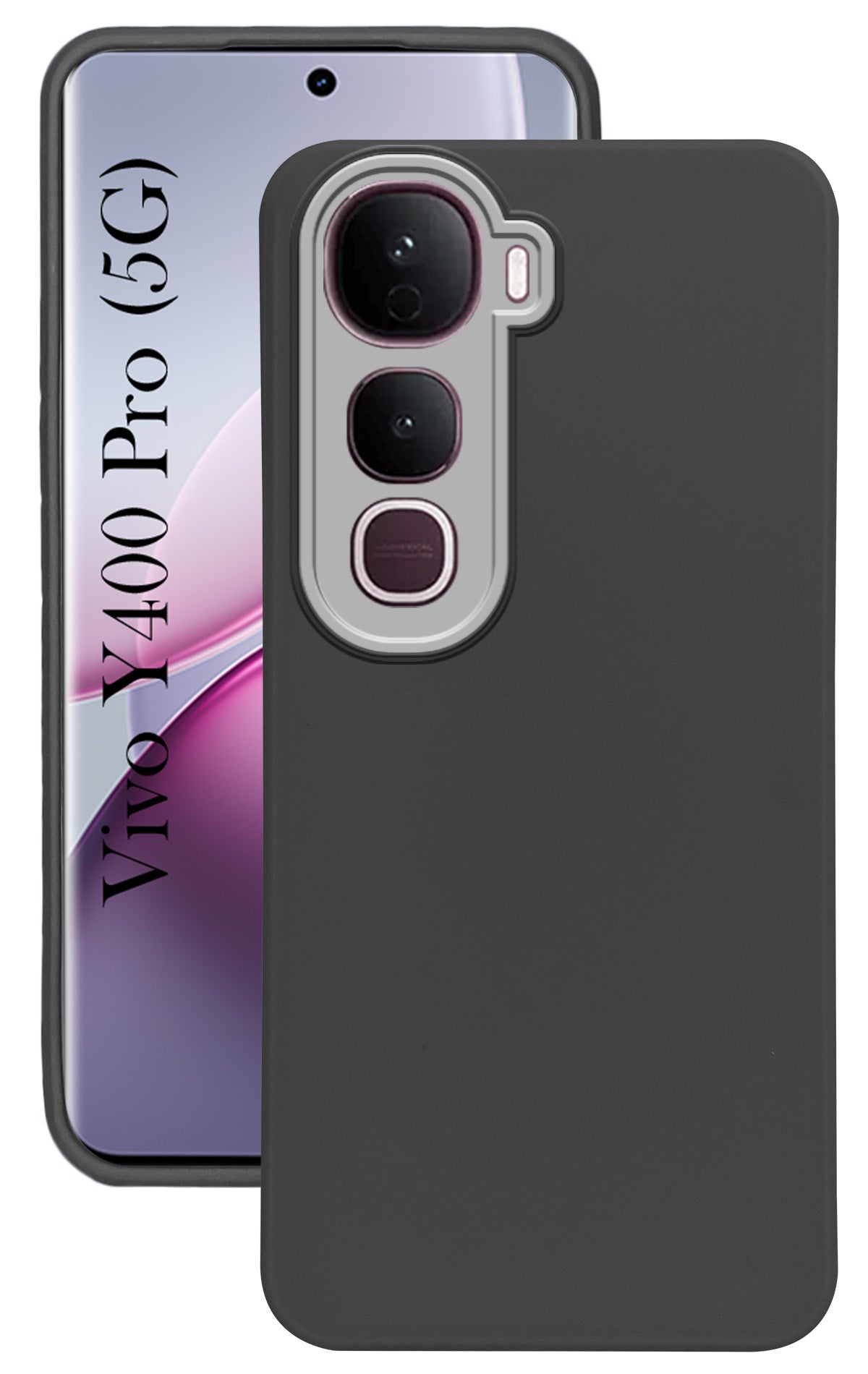 For Vivo Y400 Pro Back Cover Case ( Dual Color Matte Finish | Full Camera Protection | Sleek and Professional)