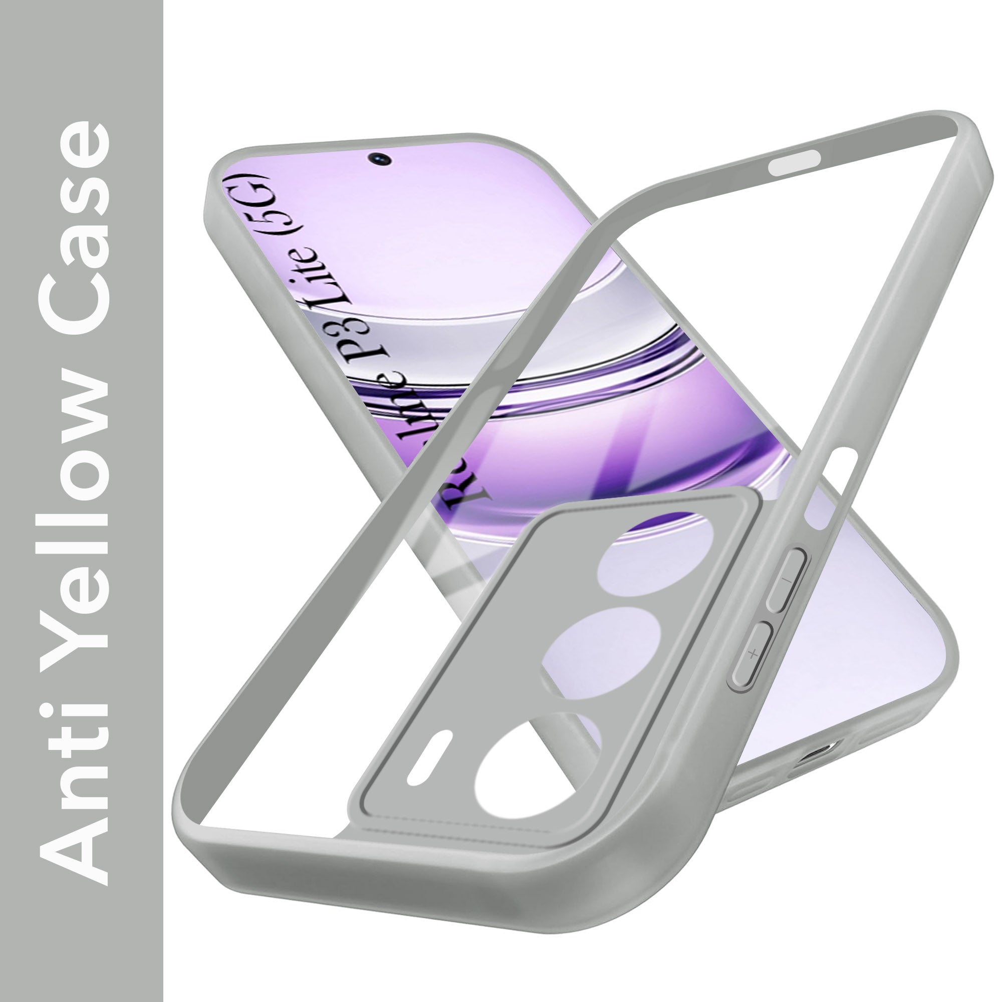 For Realme P3 lite Back Cover Case Ultra-Hybrid (Lifetime Anti Yellow | Anti Scratch | Crystal Clear Shockproof)