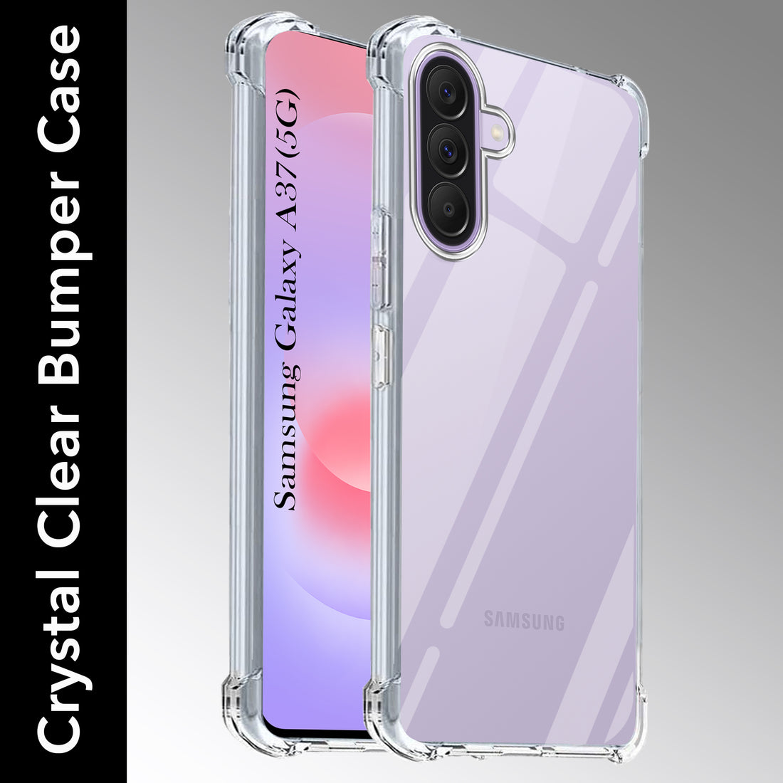 For Samsung Galaxy A37 5G Back Cover Shockproof Crystal-Clear (Drop & Camera Protection | Hard Polycarbonate)