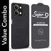For Vivo iQOO Z11 Lite Combo (Textured Grip Design | Micro-Fiber Cloth Inside | Oleophobic Coating Screen Glass)