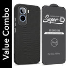For Vivo T5 Pro 5G Combo with Back Cover and 9H Tempered Glass (Liquid Silicone | Camera Protection | Oleophobic Coating Screen Glass)