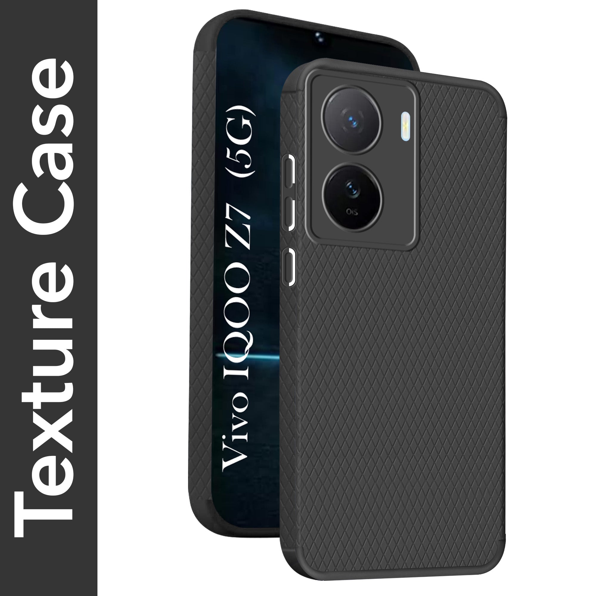For Vivo IQOO Z7 5G Back Cover Case (Liquid Silicone | Side Grip | Camera Protection)