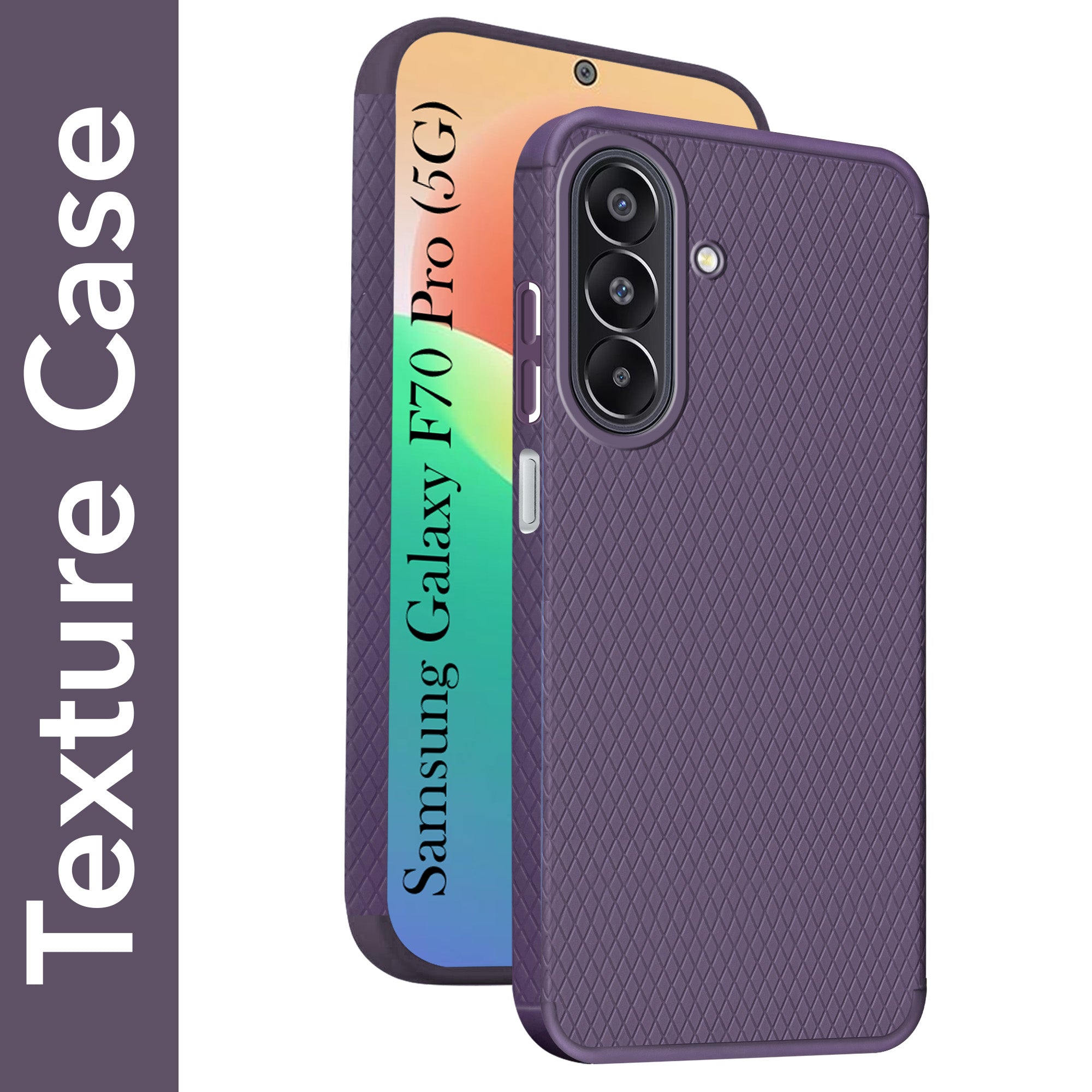 For Samsung Galaxy F70 Pro 5G Back Cover Case Liquid Silicone (Camera Protection | Side Grip Texture | Soft and Flexible)