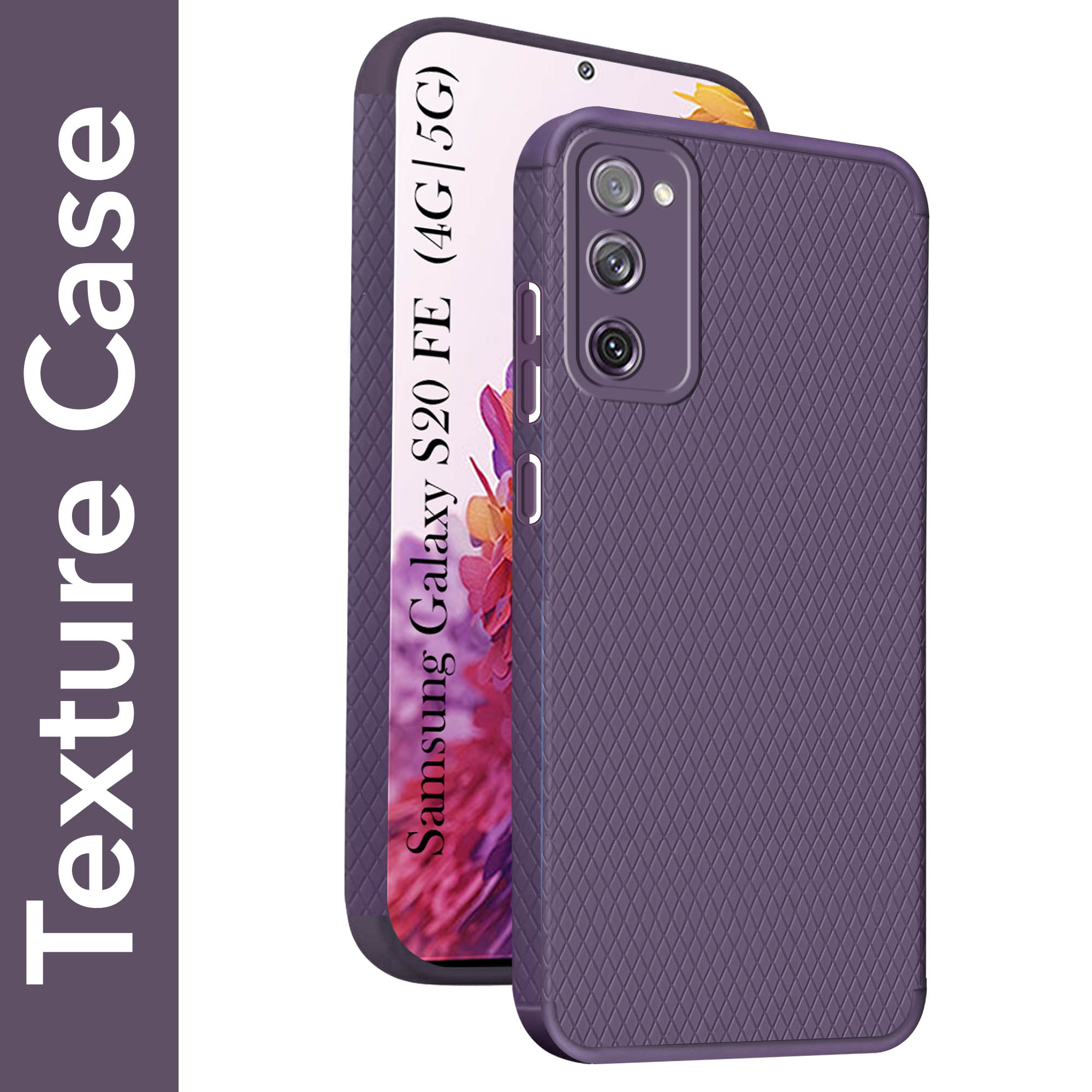 For Samsung Galaxy S20 FE 4G | S20 FE 5G Back Cover Case (Liquid Silicone | Side Grip | Camera Protection)