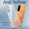 For Redmi A7 Pro (4G | 5G) Back Cover Case Lifetime Anti-Yellow Clear (Sleek Hard Crystal | Shockproof and Camera Protection)
