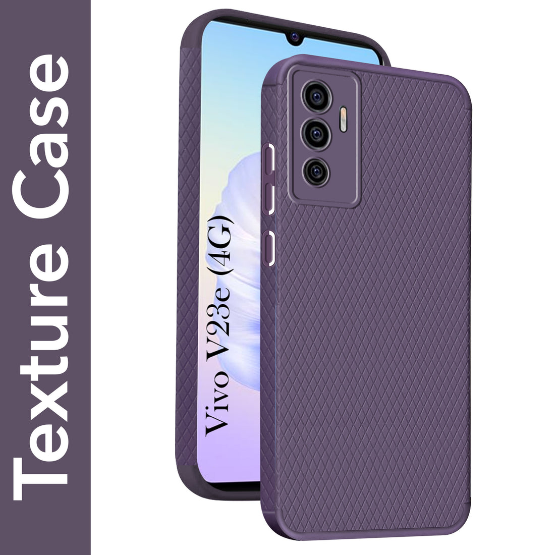 For Vivo V23e 4G | 5G Back Cover Case (Liquid Silicone | Side Grip | Camera Protection)