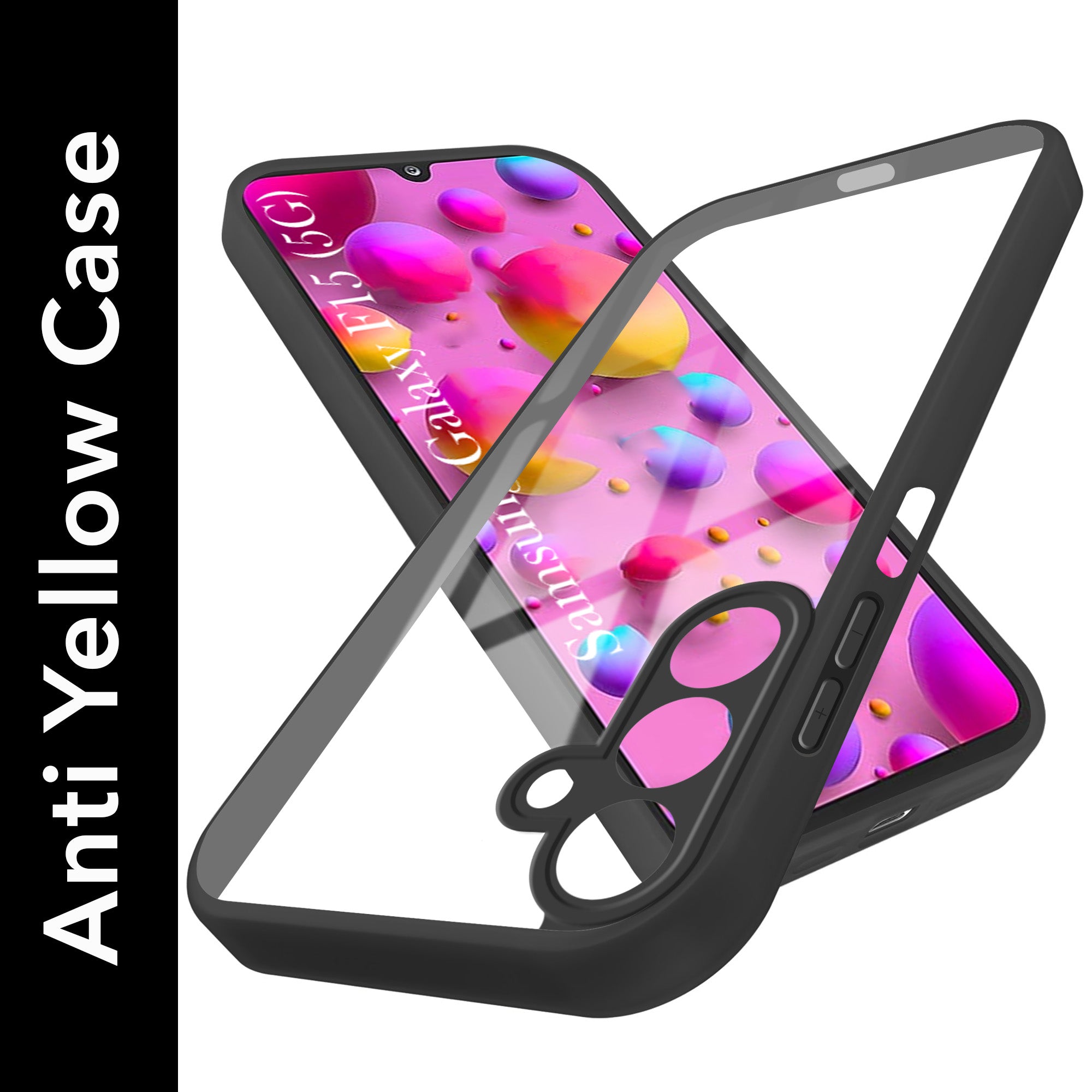 For Samsung Galaxy F15 5G Back Cover Case Ultra-Hybrid (Lifetime Anti Yellow | Anti Scratch | Crystal Clear Shockproof)