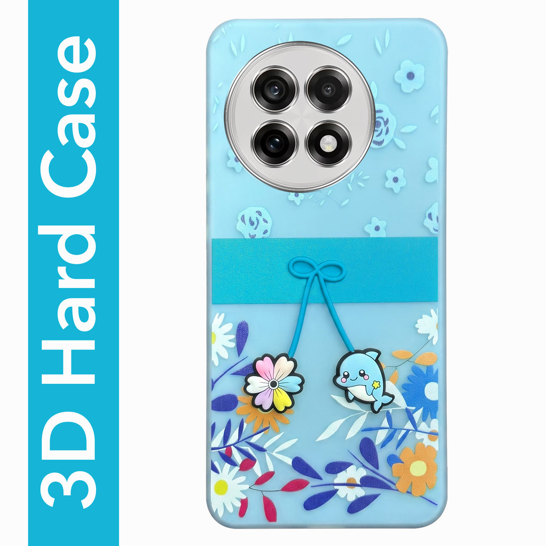 For OnePlus 13R Back Cover Case (3D Cute Cartoons | Hard Back Side Soft | Matte Premium Finish | HD Printing)