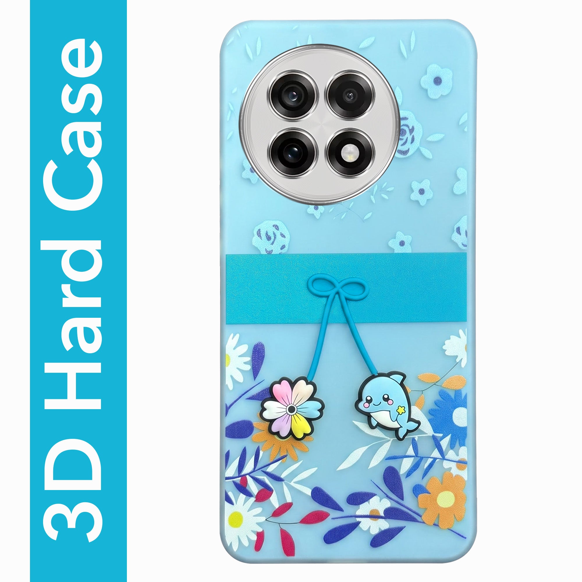 For OnePlus 13R Back Cover Case (3D Cute Cartoons | Hard Back Side Soft | Matte Premium Finish | HD Printing)