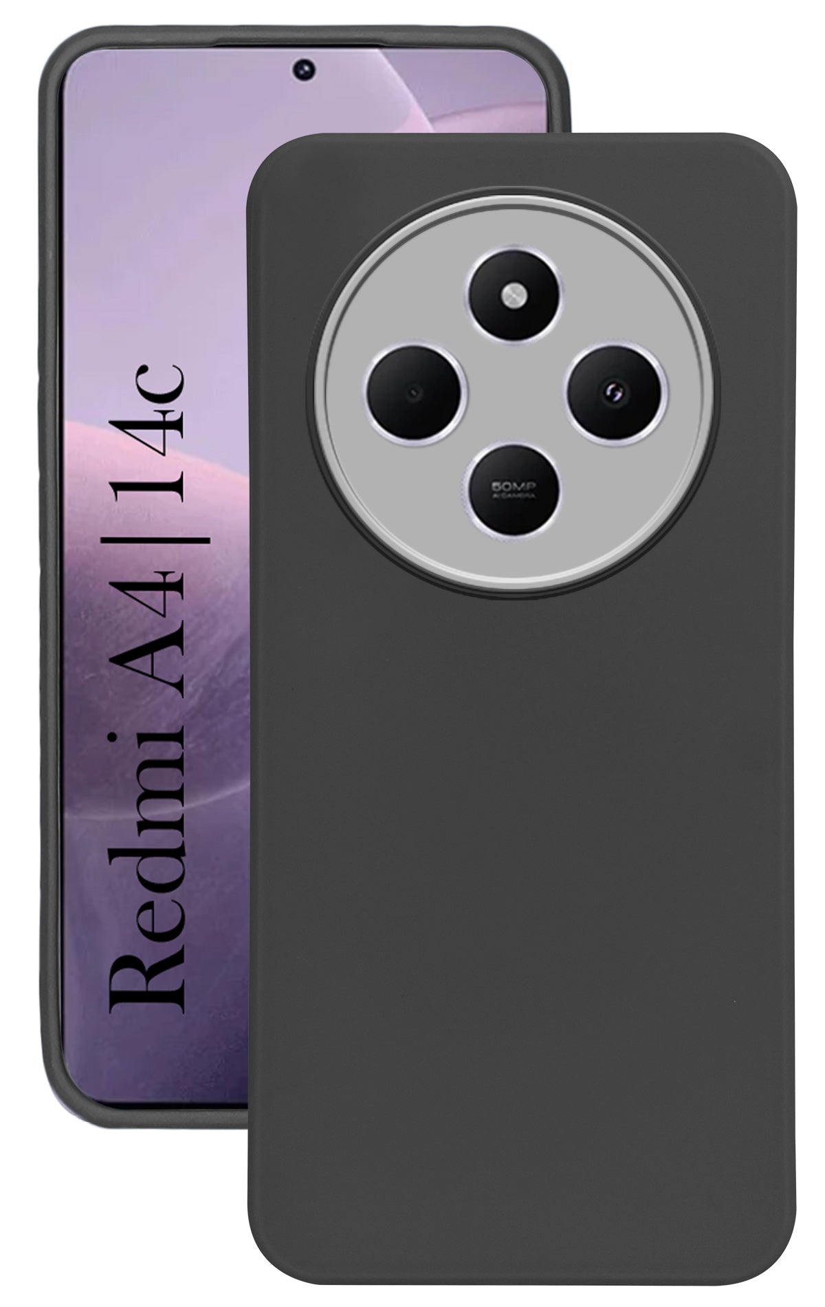 For Redmi A4 5G | Xiaomi Redmi 14C Back Cover Case ( Dual Color Matte Finish | Full Camera Protection | Sleek and Professional)
