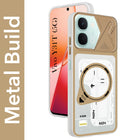 For Vivo Y31T 5G Metallic Back Cover Case (Metallic Camera Protection & Buttons | Translucent Milky Shade | Hard Polycarbonate)
